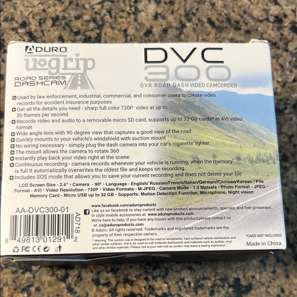 NWT Aduro DVC300 Dashcam - Picture 2 of 4